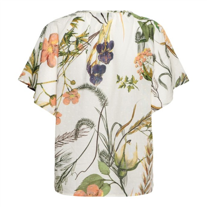 Andco Woman Blouse Axelle Flower wit